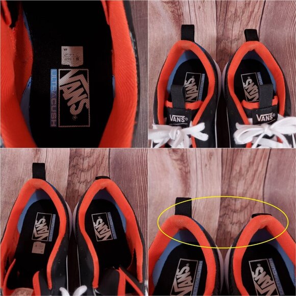 Vans Black and Blue Athletic Shoes - Picture 7 of 15